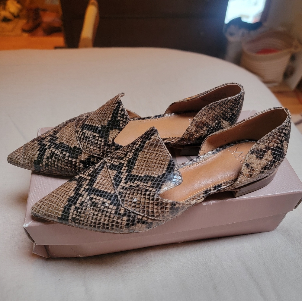 Franco Sarto Snakeskin Pattern Flats